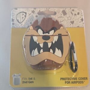 🆕️ Warner Bros. Brown Taz AirPods Cover NWT